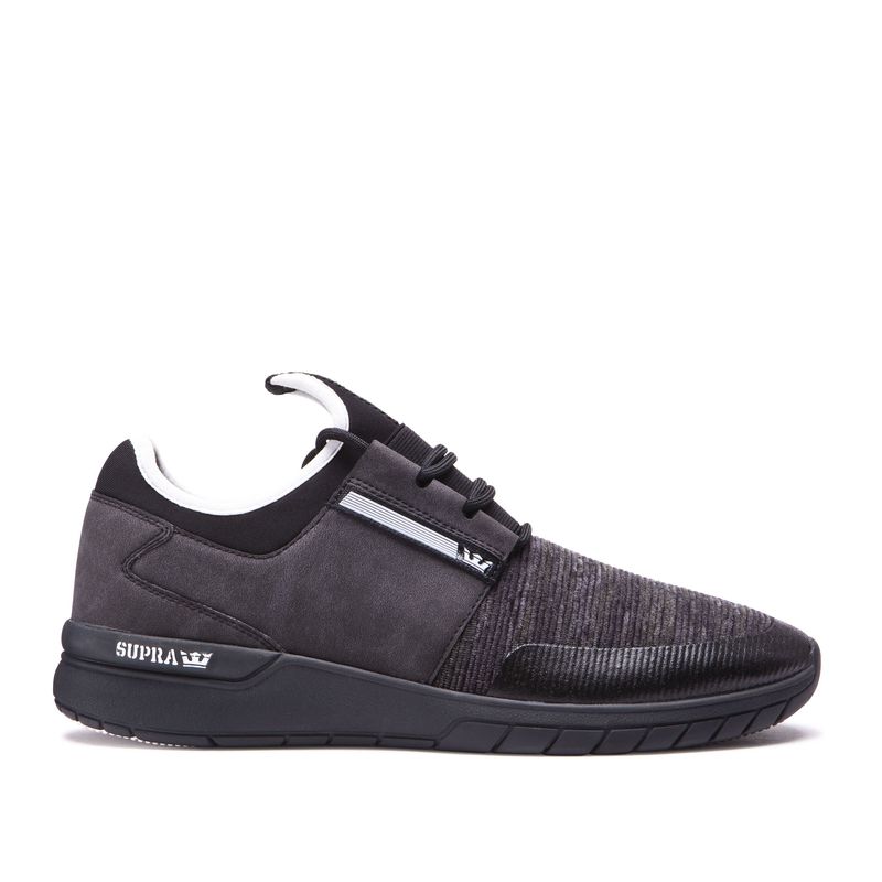 Supra Flow Run Turnschuhe Herren - Schwarz OVR74518